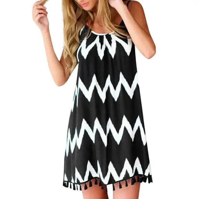 Slim V Neck Dress Stylish Summer Fashion Essential Wear