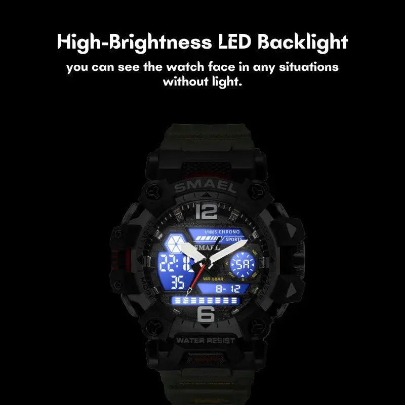 Men Chronograph Watch Durable Sport Timepiece For Men