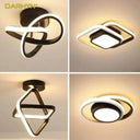 LED Ceiling Light: Modern Dual Rings Illuminate Fixture