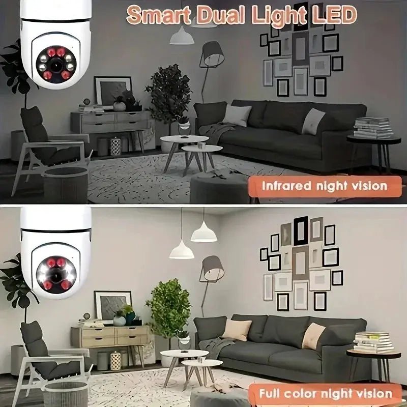 Smart Bulb Security Camera 360 Degree WiFi 5GHz Outdoor E27 Socket See Angles