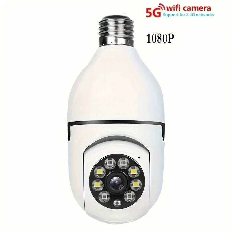 Smart Bulb Security Camera 360 Degree WiFi 5GHz Outdoor E27 Socket See Angles
