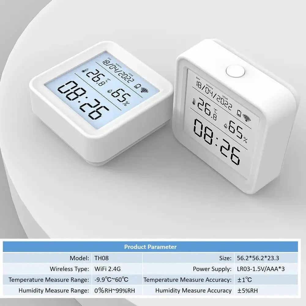 Smart WiFi Climate Control Sensor Hygrometer Thermometer