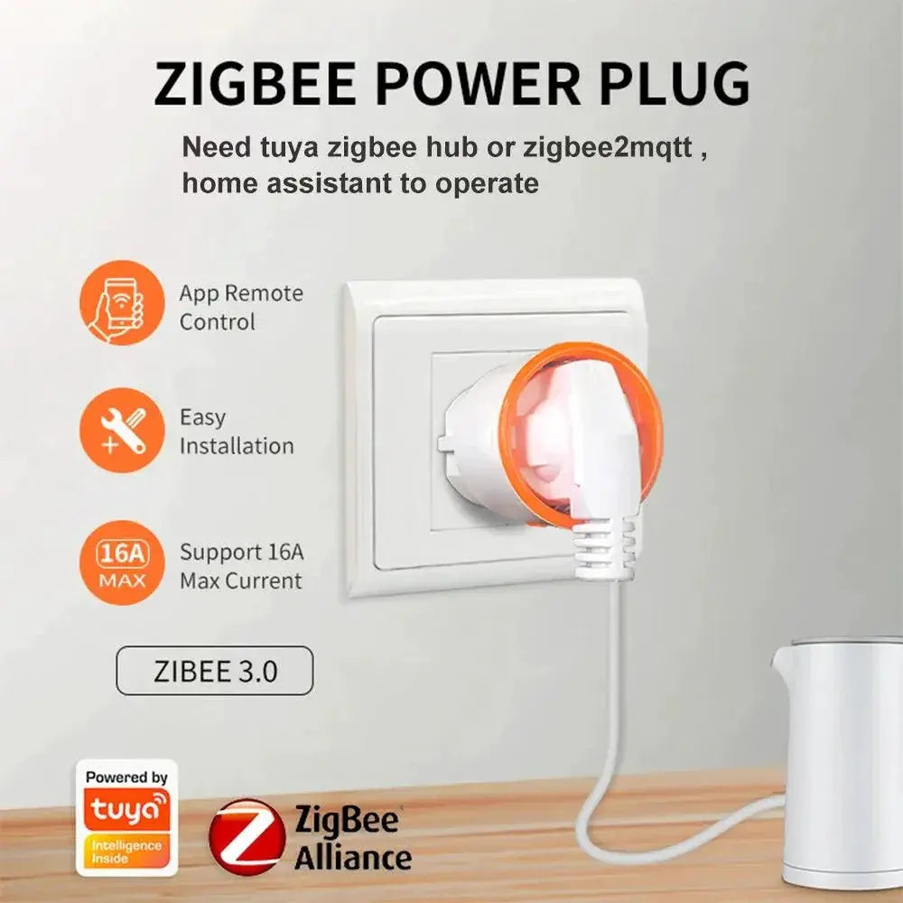 Smart Energy Monitoring Zigbee Power Plug Remote Control