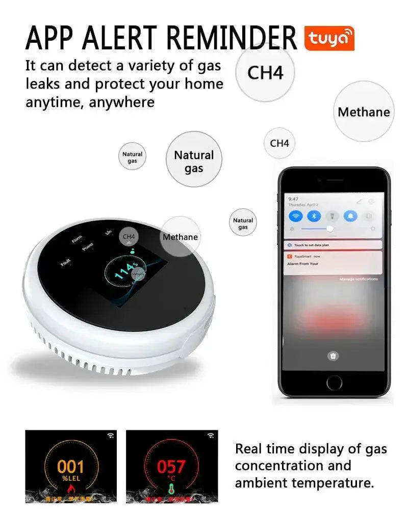 Smart Gas Leak Detector Monitor Alerts And Control Safely