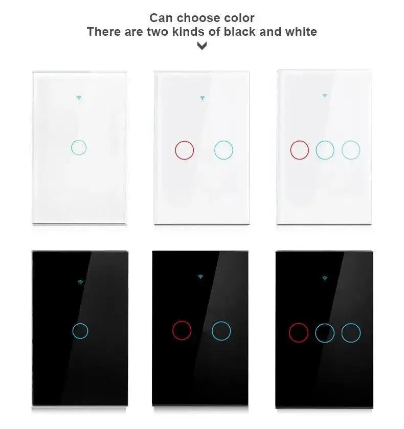 Smart Home Lighting Control Voice App Enabled Wall Switch