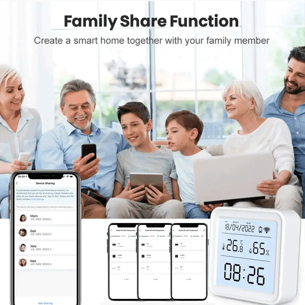 Smart Hygrometer Thermometer Remote Monitoring Temperature