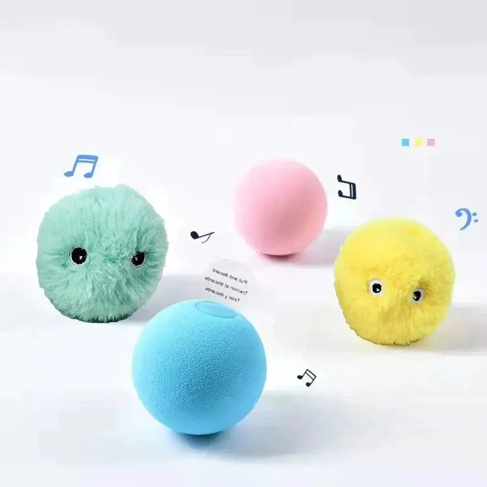 Smart Interactive Cat Toy Ball With Realistic Sounds Fun