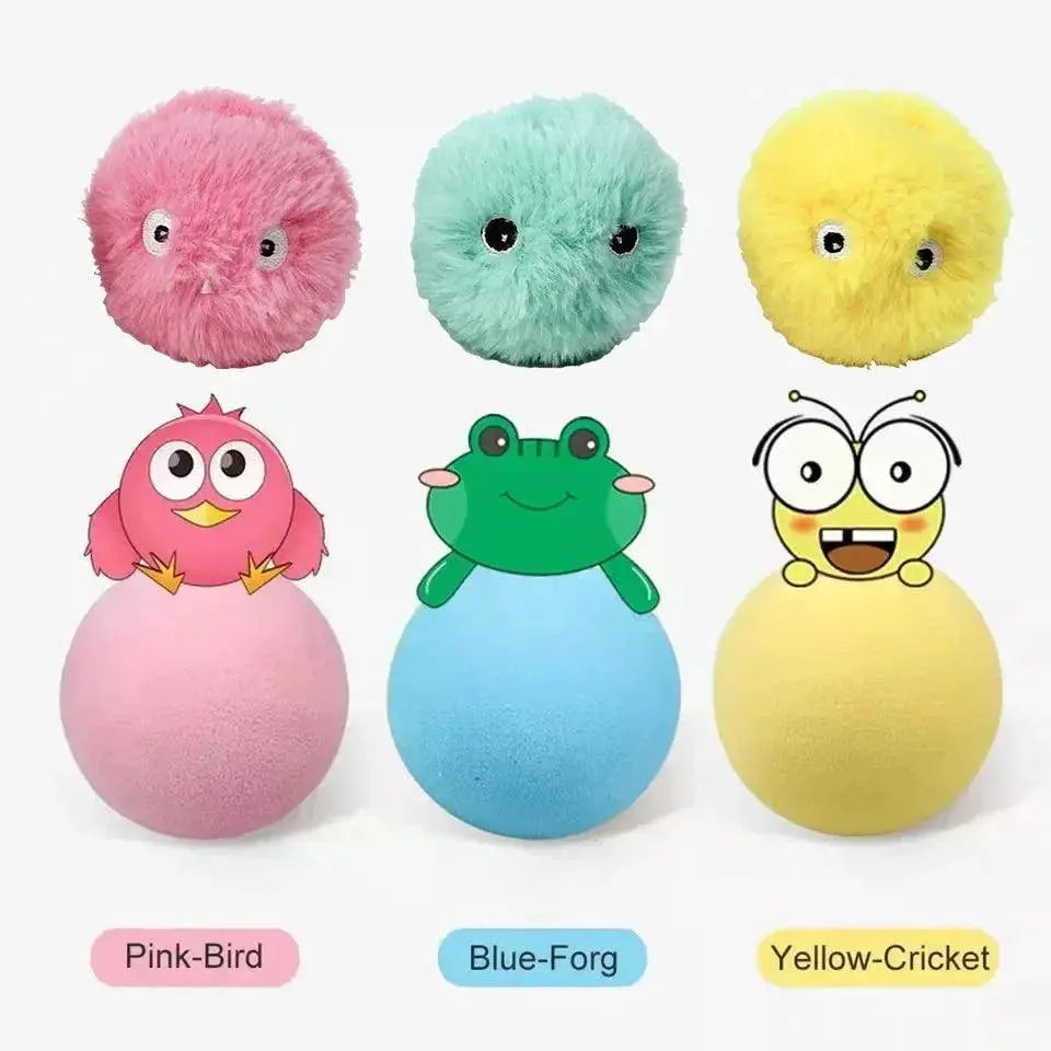 Smart Interactive Cat Toy Ball With Realistic Sounds Fun