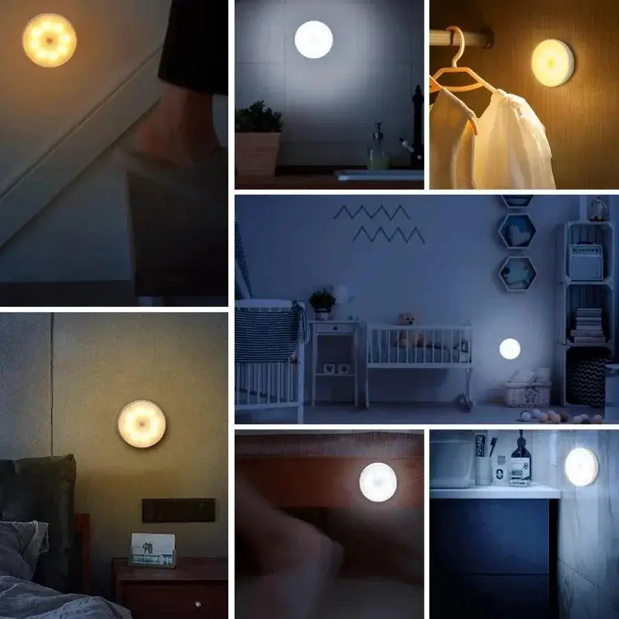 Smart LED Motion Sensor Nightlight Cabinet Lamp Rechargeable