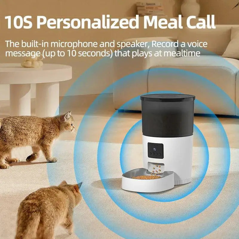 Smart Pet Feeder With Camera For Feeding And Monitoring