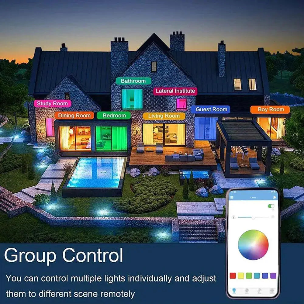 Smart RGB Bluetooth Ceiling Light With Music Sync Remote