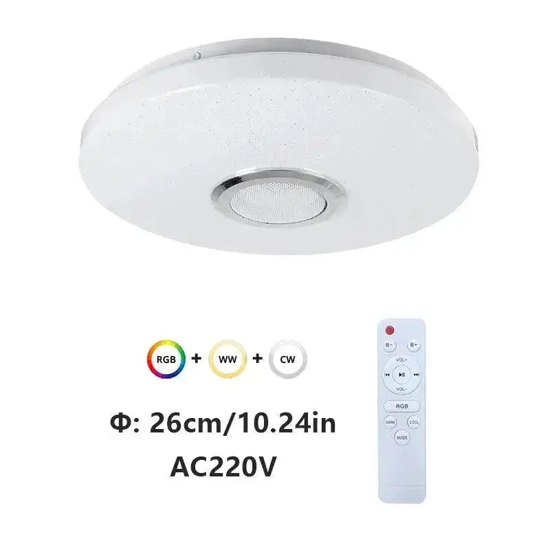 Smart RGB Bluetooth Ceiling Light With Music Sync Remote