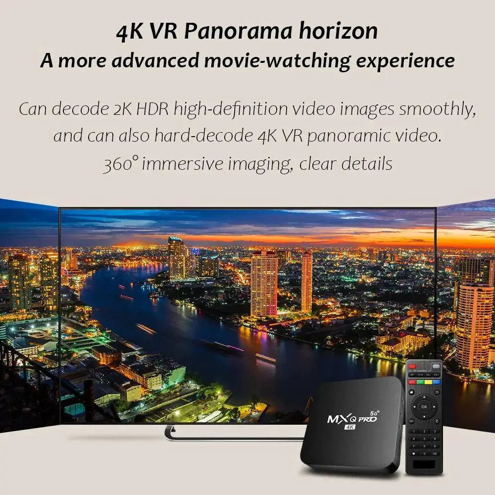 Smart MXQ Pro Ultimate 4K Android TV Box Entertainment