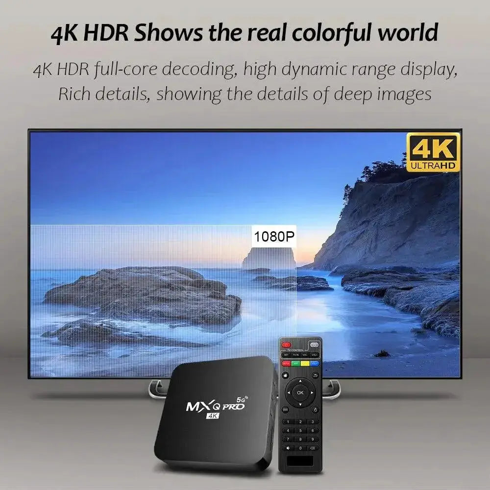 Smart MXQ Pro Ultimate 4K Android TV Box Entertainment