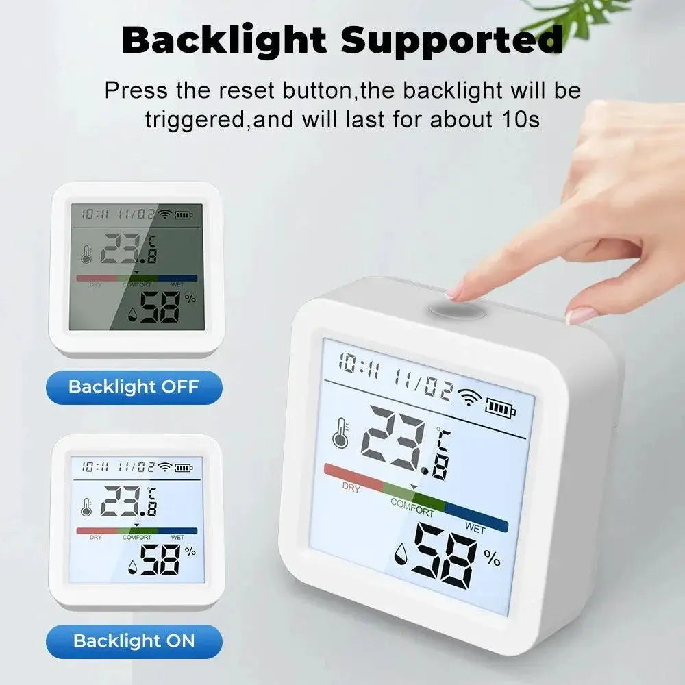 Smart WiFi Temperature Humidity Sensor With Voice Control