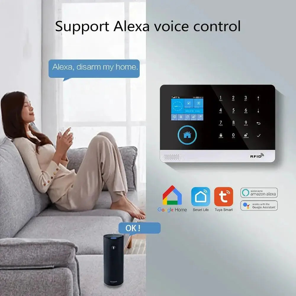 Smart WiFi Security System With Pet Friendly Sensor Camera