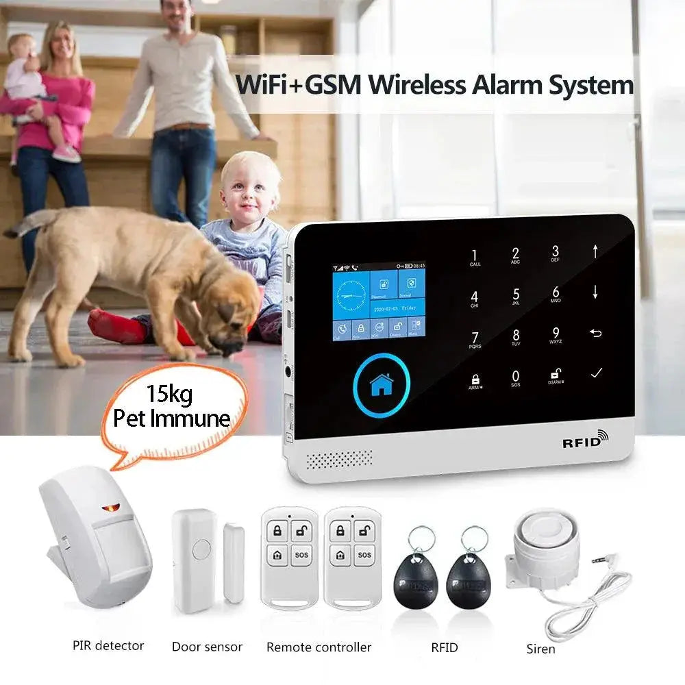 Smart WiFi Security System With Pet Friendly Sensor Camera