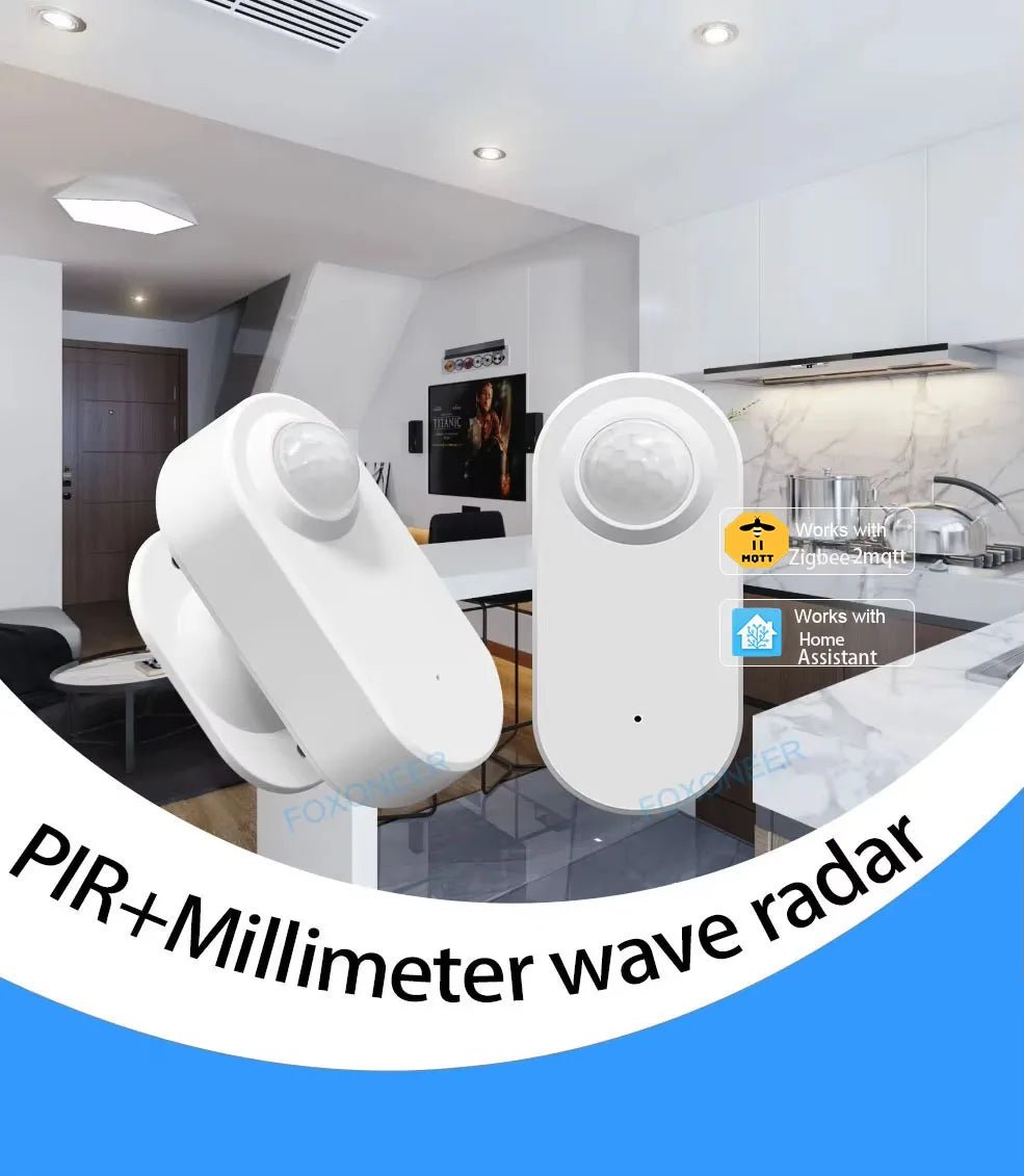 Smart Zigbee Human Presence Sensor C3007 - 24GHz MmWave Radar PIR Luminance Data