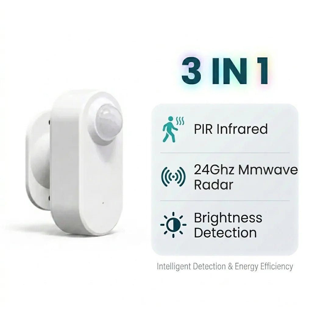 Smart Zigbee Human Presence Sensor C3007 - 24GHz MmWave Radar PIR Luminance Data