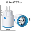 Smart Zigbee Plug Energy Monitor Timer Switch with Voice Control