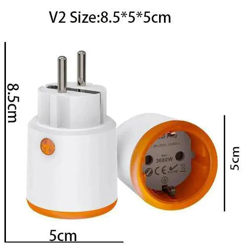 Smart Zigbee Plug Energy Monitor Switch With Voice Control