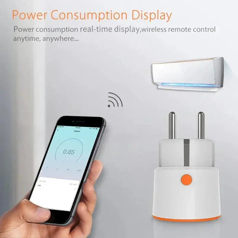 Smart Zigbee Plug Energy Monitor Switch With Voice Control