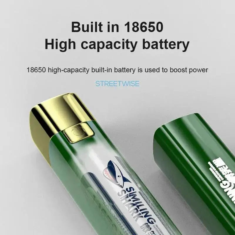 Smile Shark LED Flashlight Power Bank Portable Strong Light