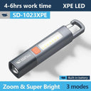 Smiling Shark LED Torch Light USB Rechargeable Waterproof Flashlight