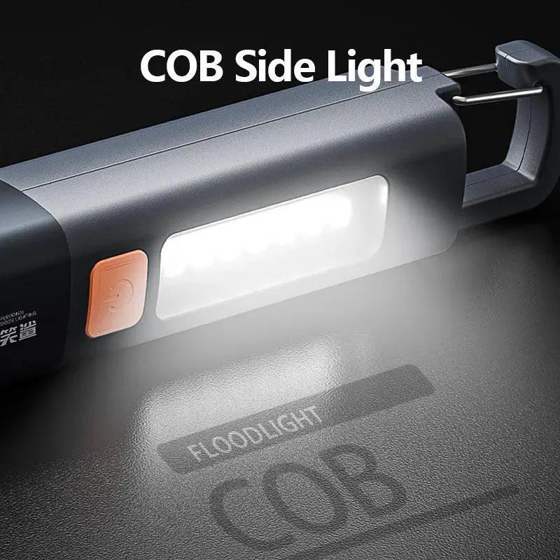 Smiling Shark LED Flashlight USB Rechargeable Waterproof
