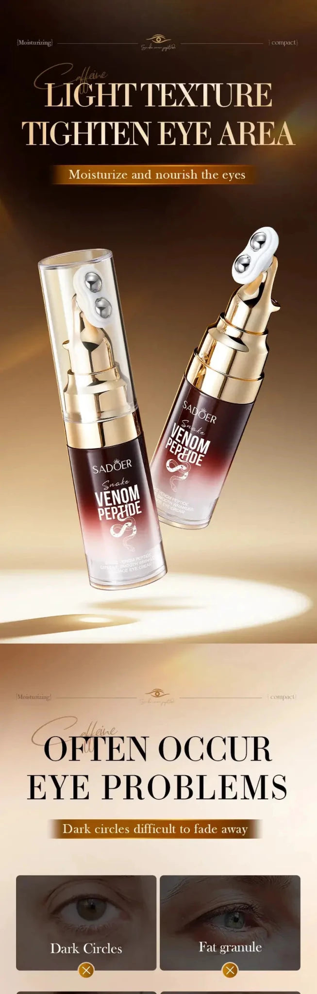 Snake Venom Eye Cream for Dark Circles