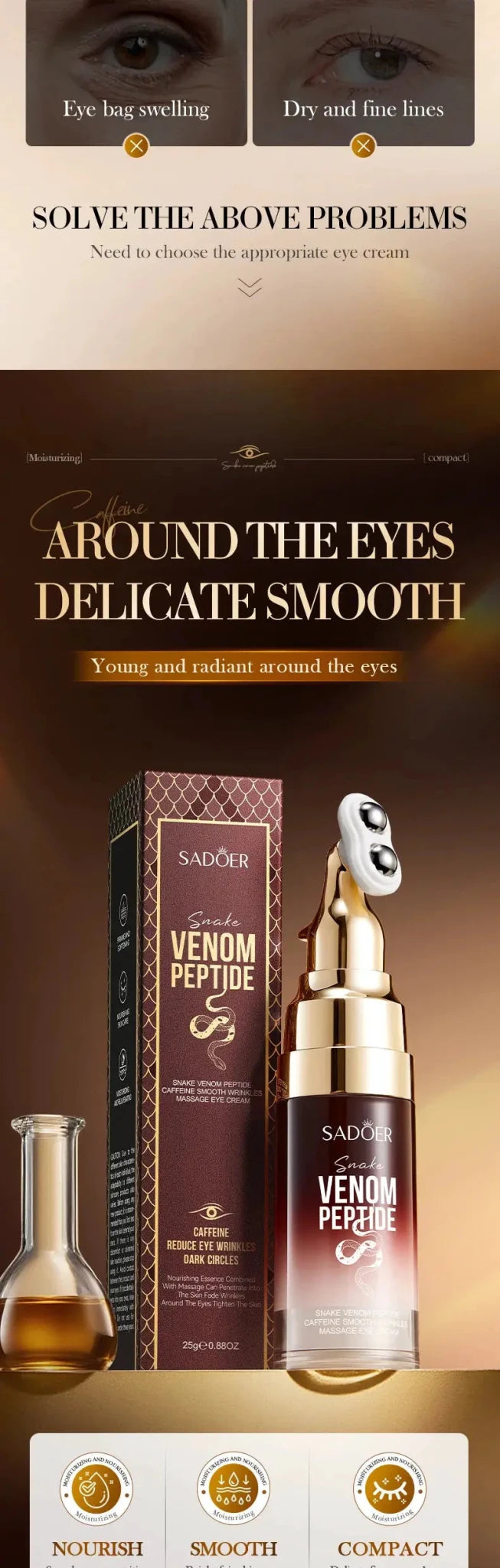 Snake Venom Eye Cream for Dark Circles
