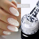 Snowflake Glitter Gel Nail Polish Sparkling Snow Nails Set