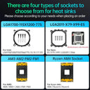 SNOWMAN RGB CPU Cooler High-Performance Gaming Fan 49W