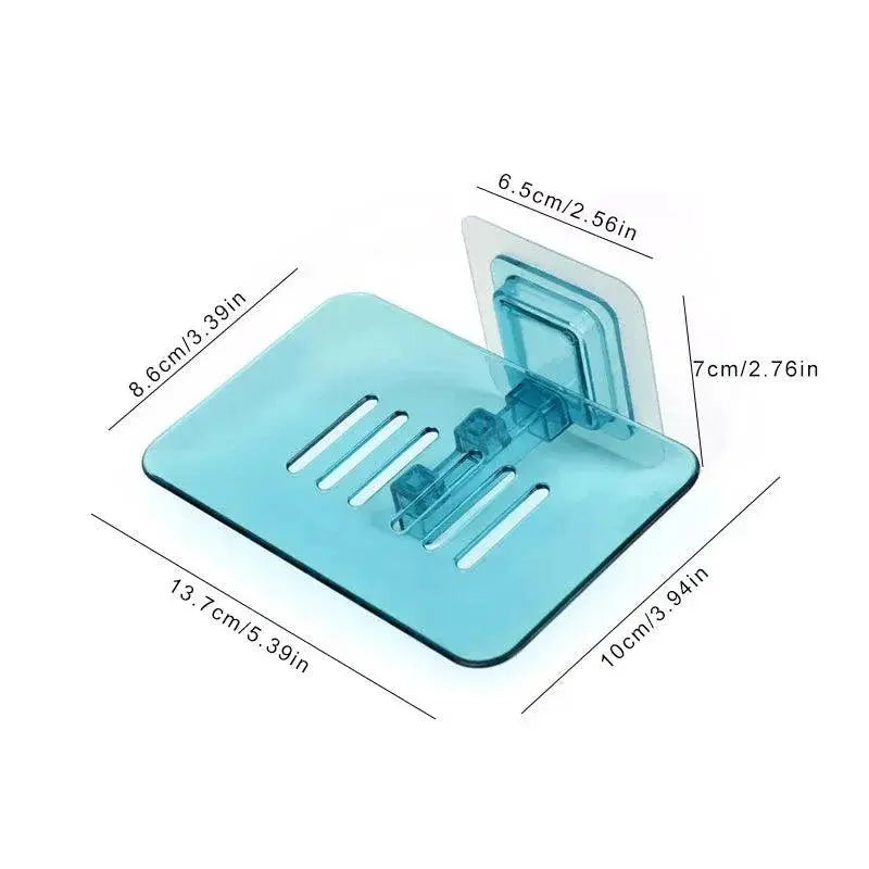 Wall Mounted Double Layer Soap Rack Holder For Bathroom
