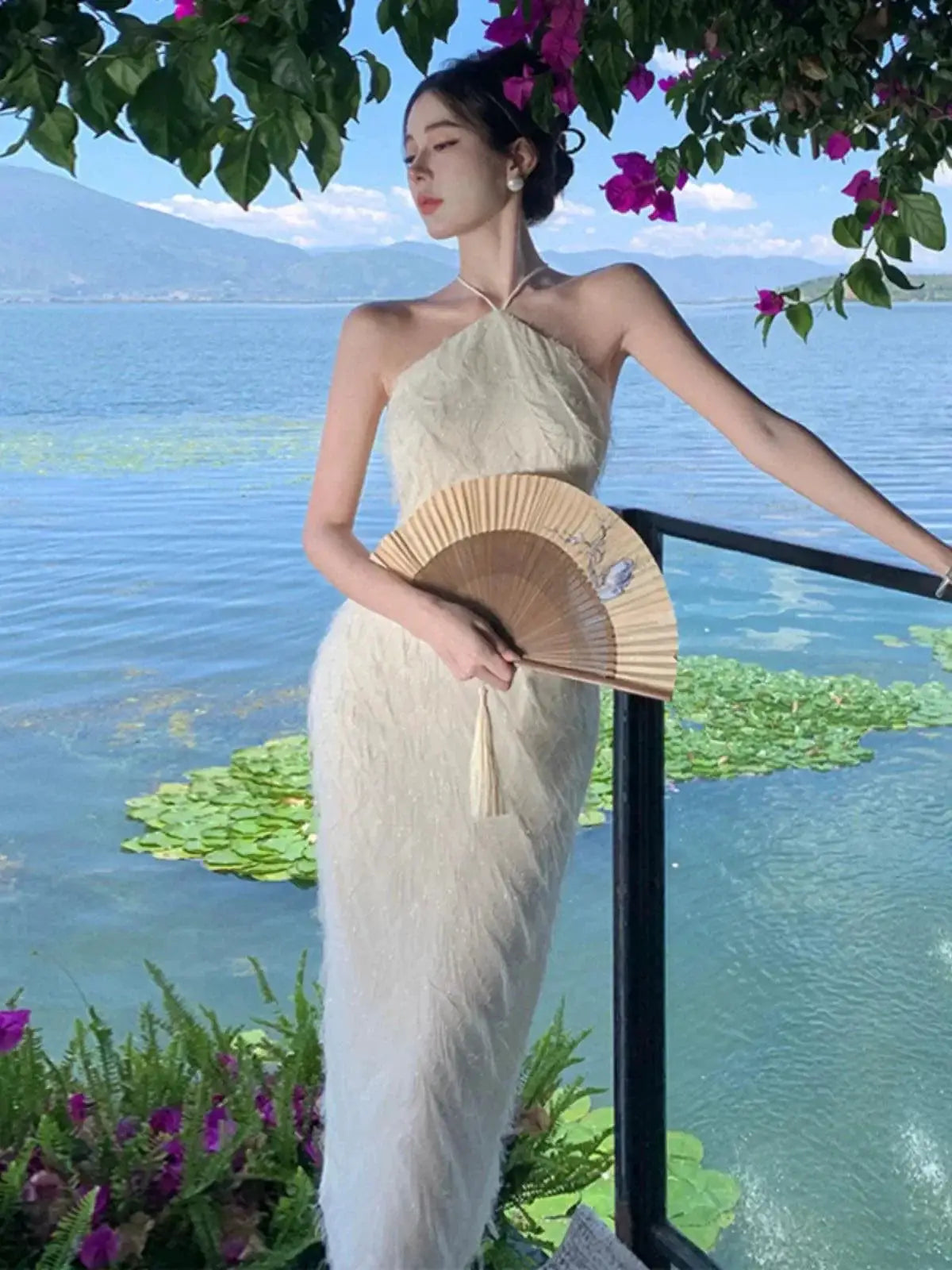 Socialite Feather Tassel Dress Elegant Autumn Chic Style