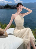 Chic Feather Tassel Dress for Weddings