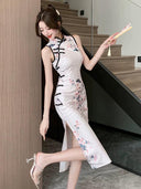 Socialite Summer Cheongsam Dress Elegant Luxury for Events