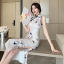 Socialite Summer Cheongsam Dress Elegant Luxury for Events