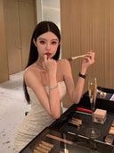 Socialite Tube Top Dress for Elegant Banquets and Parties