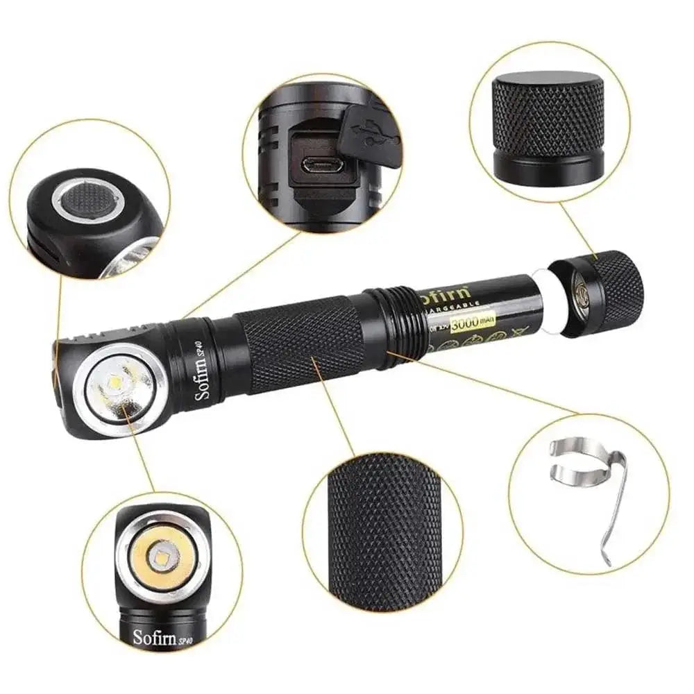 Sofirn SP40 LED Headlamp High Performance Rechargeable Light