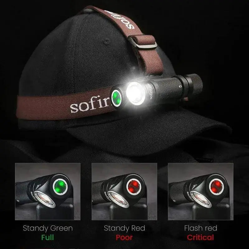 Sofirn SP40 LED Headlamp 1200 Lumen Rechargeable Outdoor
