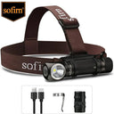 Sofirn SP40 LED Headlamp 1200 Lumen Rechargeable Outdoor