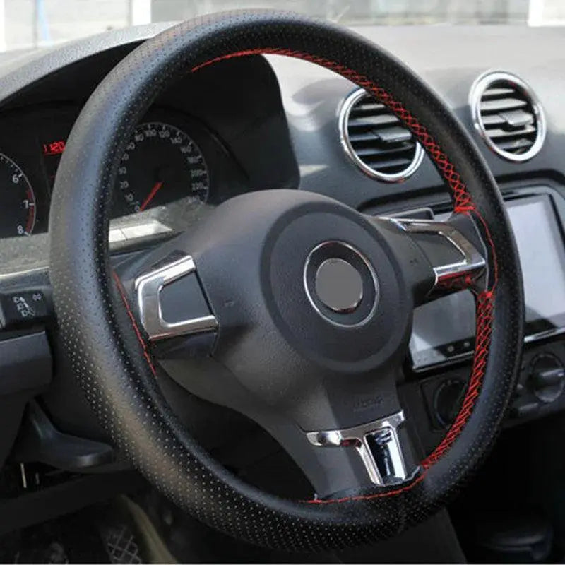 Soft Artificial Leather Steering Wheel Cover Stylish Upgrade
