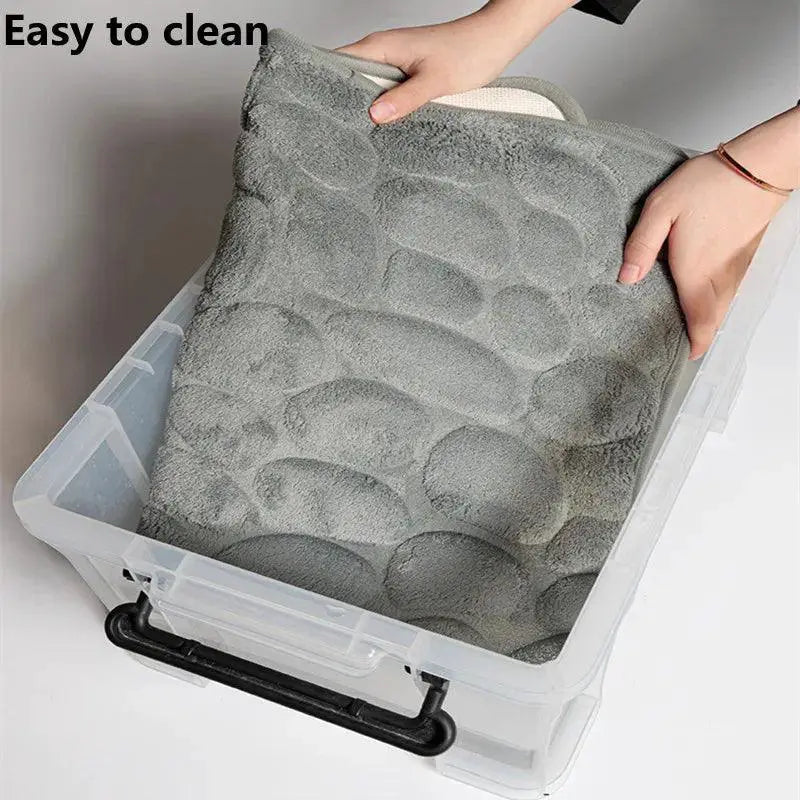 Soft Bathroom Mat Set Absorbent Shower Rugs Comfort