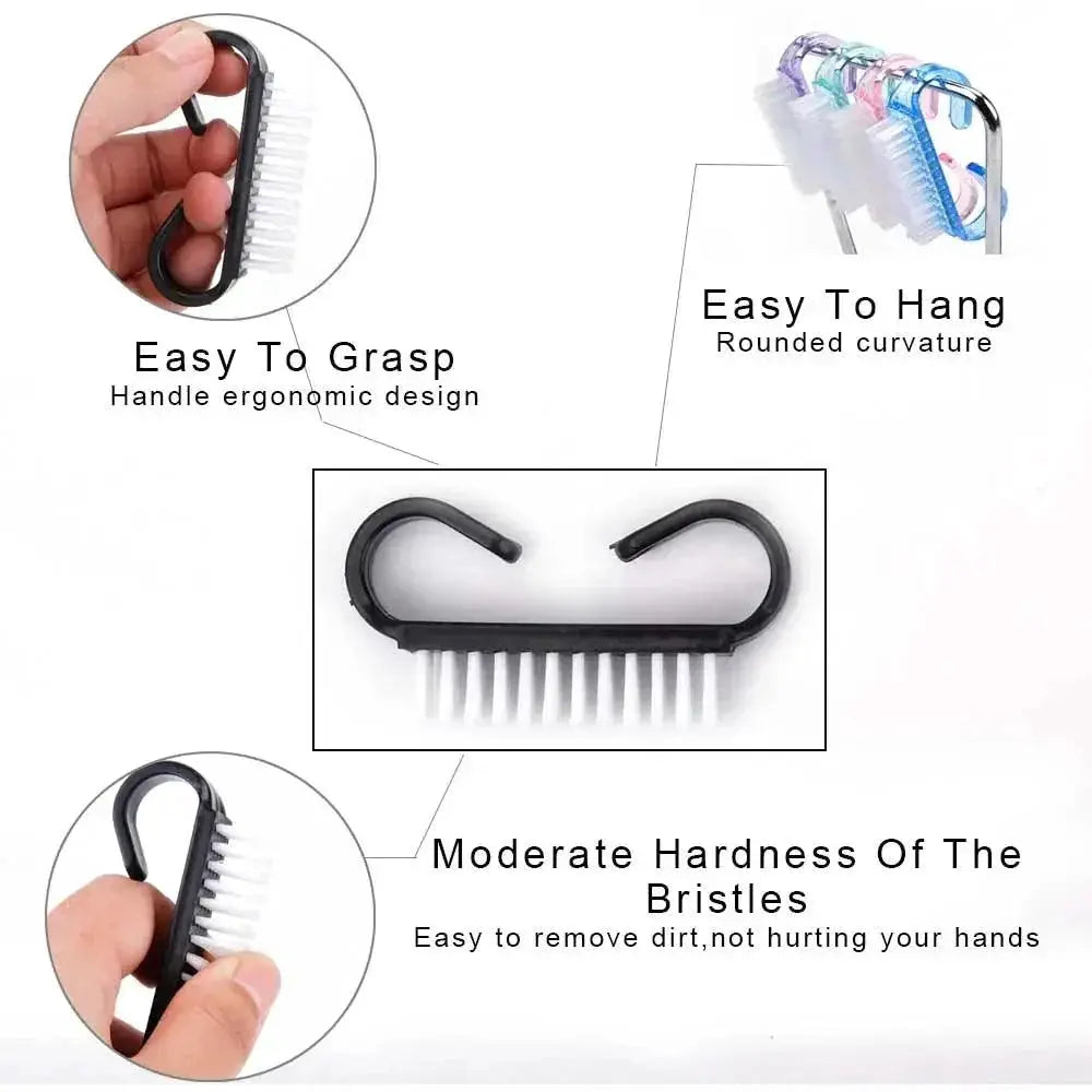 Soft Bristle Nail Brush for Gentle Skin Cleaning Care