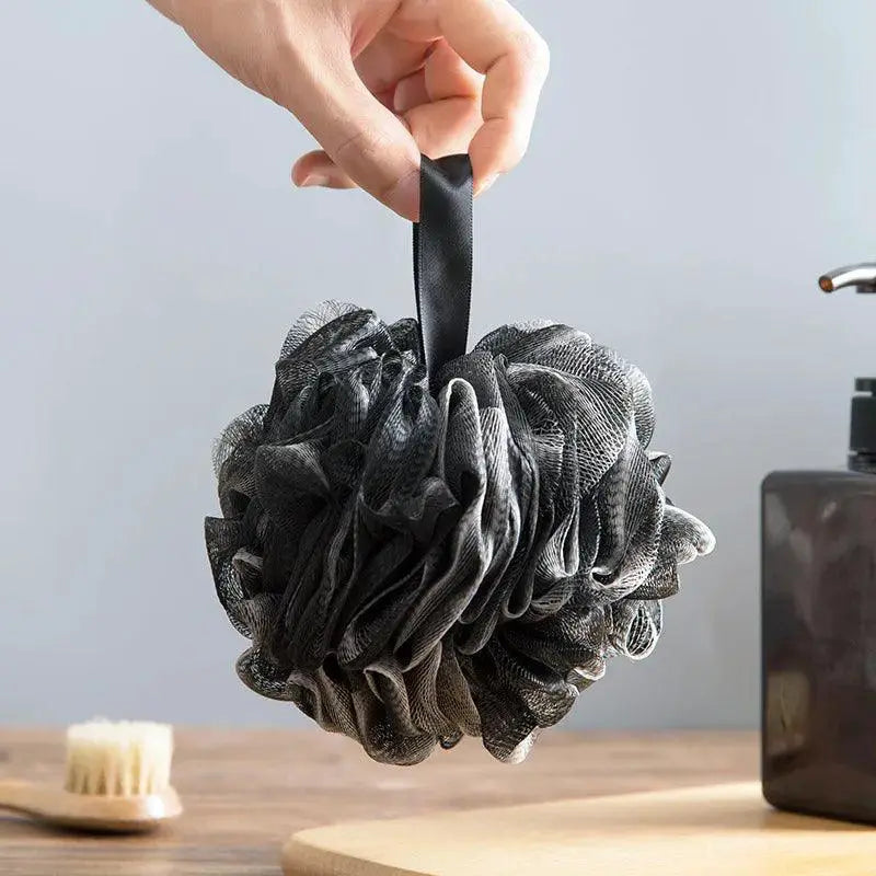 Soft Exfoliating Shower Sponge With Foaming Action Ball