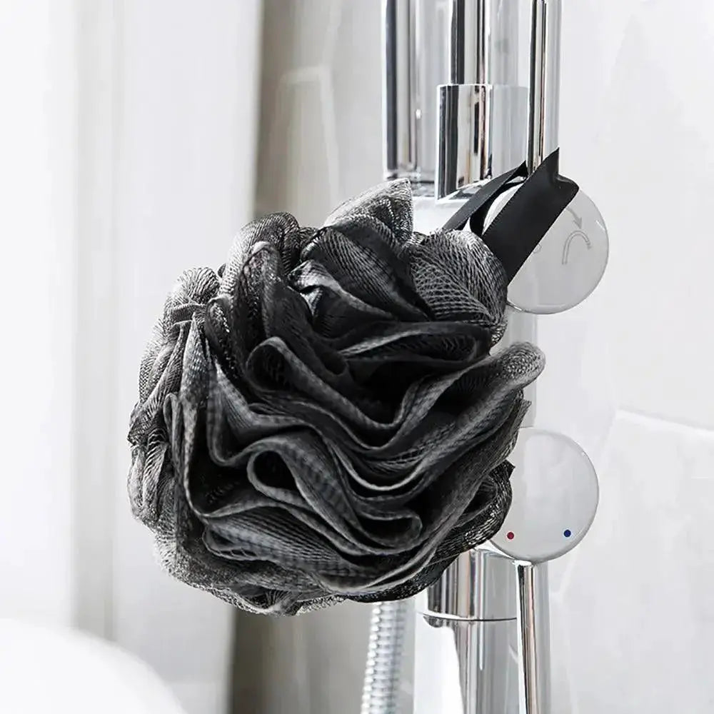 Soft Exfoliating Shower Sponge With Foaming Action Ball