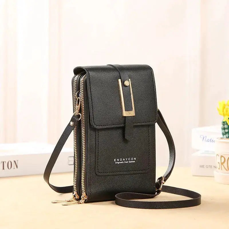 Soft Leather Crossbody Phone Purse Stylish Wallet For Women