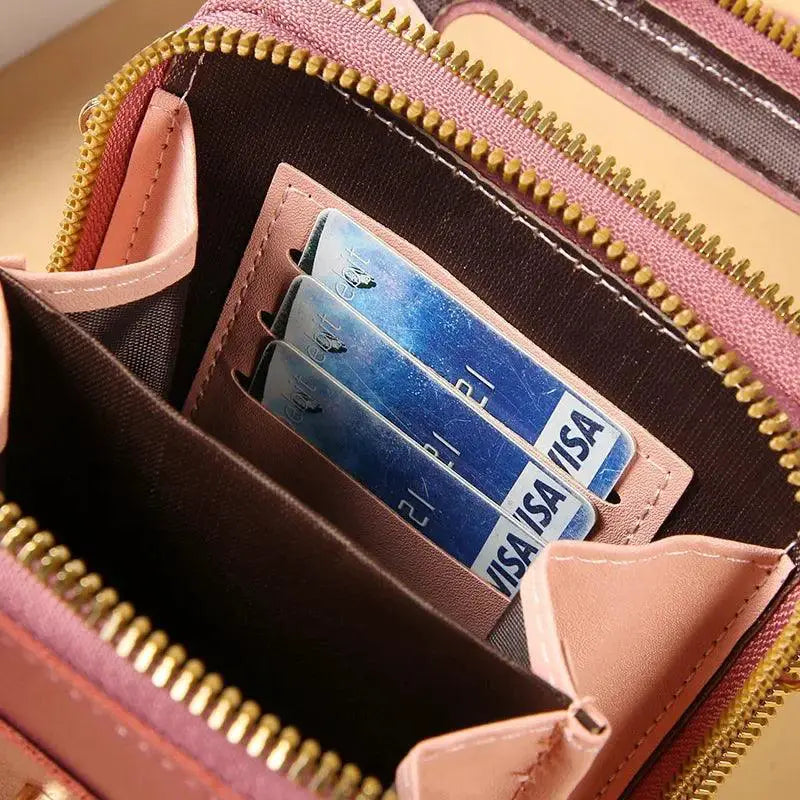 Soft Leather Crossbody Phone Purse Stylish Wallet For Women