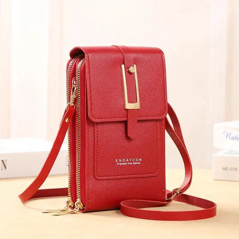 Soft Leather Crossbody Phone Purse Stylish Wallet For Women